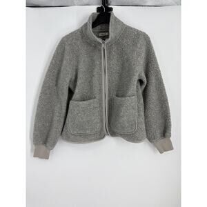Madewell Sherpa Fleece Jacket Women’s Size Medium Casual Loungewear Outdoor
